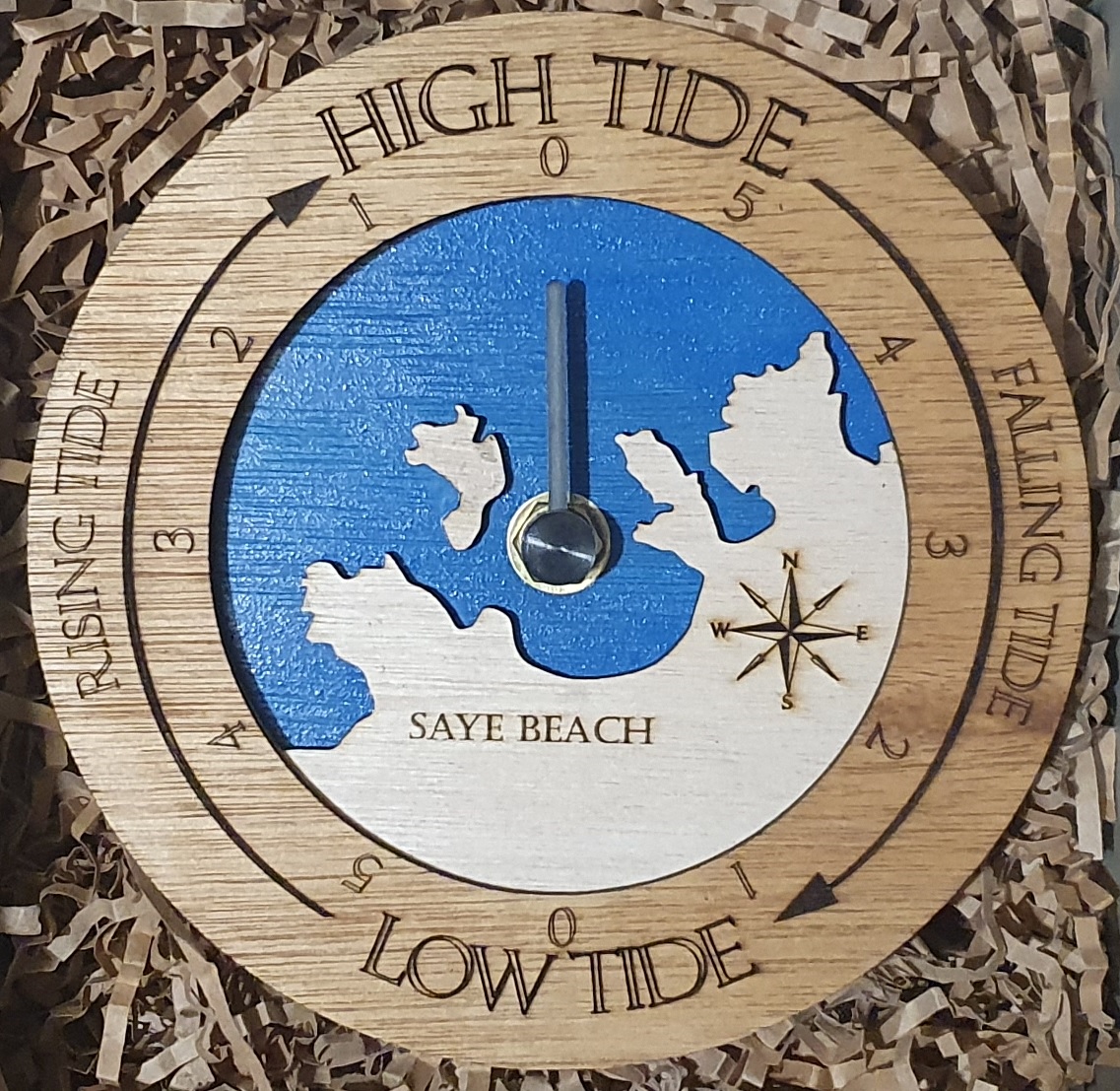 Saye Beach Tide Clock